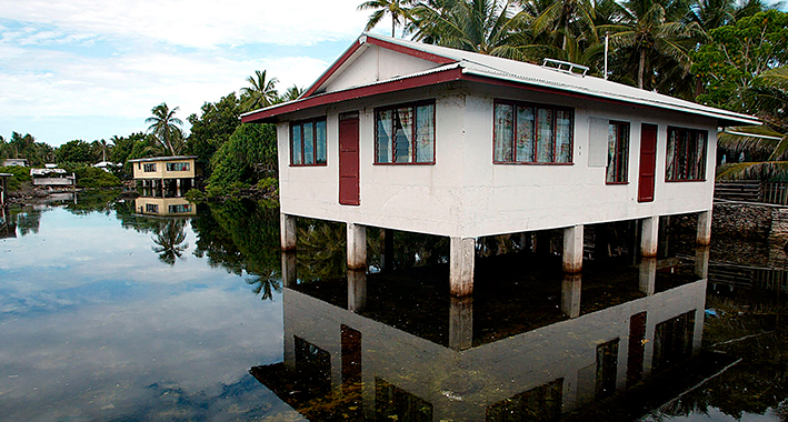 Incremento del nivel del mar afecta la vida diaria de los tuvaluanos. | AFP