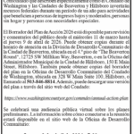 WASHINGTON COUNTY – Borrador del Plan de Acción 2026