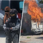 Caos en México: Captura de miembros de banda narco desata bloqueos y quema de vehículos