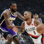 Los Trail Blazers le ganan de visita a los Lakers 136-129