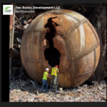 Una enorme esfera de hierro aparece durante una demolición en Carolina del Norte. ¿Qué es?